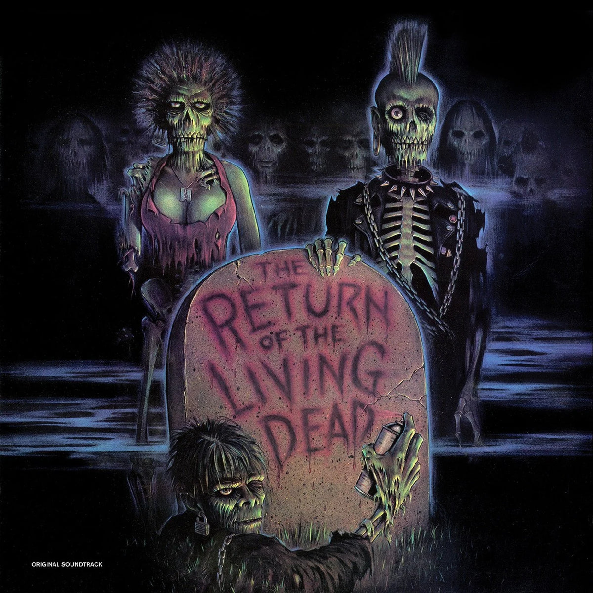 The Return of the Living Dead (OST) Various Artists - Limited Radioactive Green with Brown Tarman Splatter LP