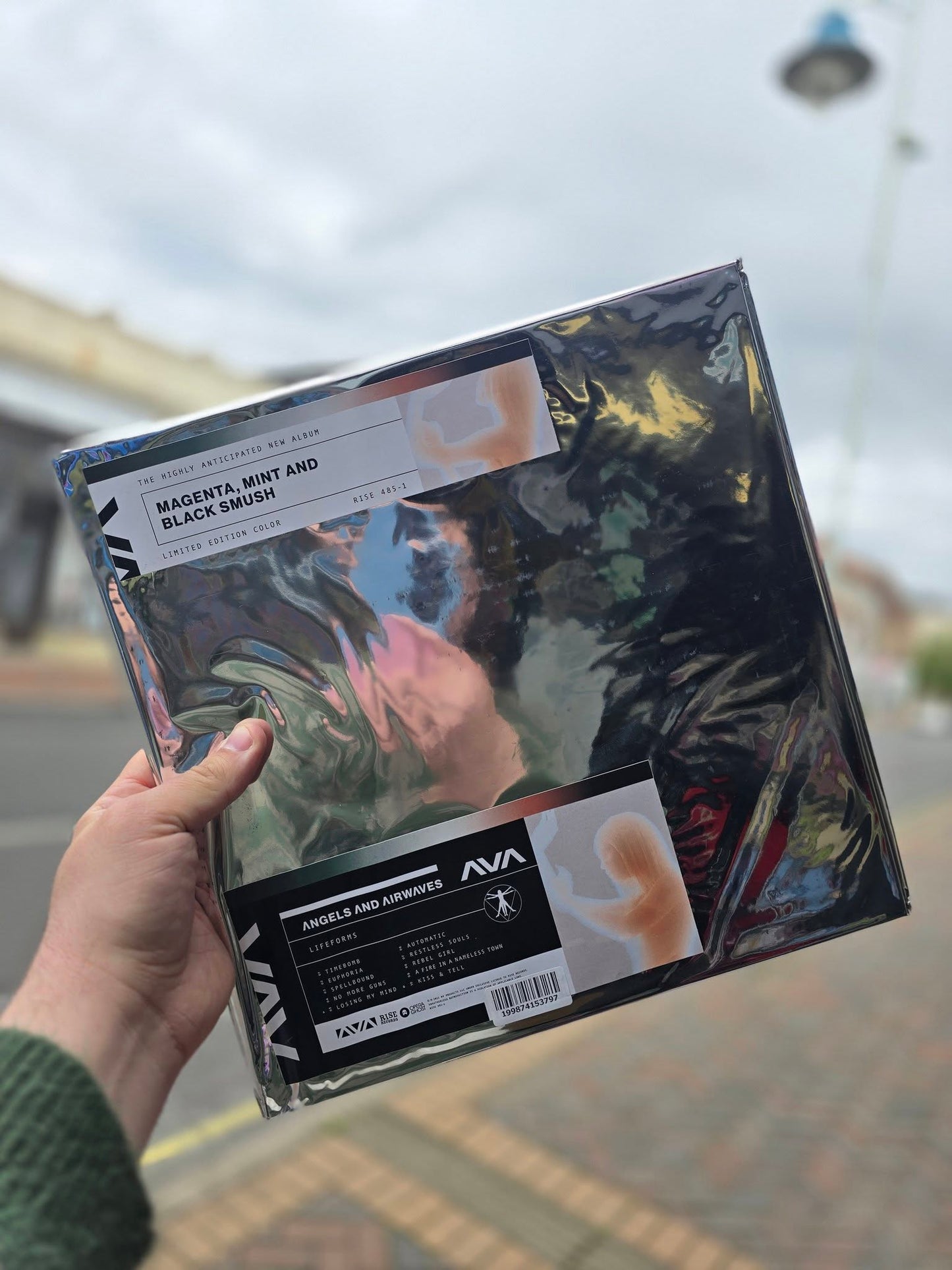 Angels & Airwaves - Lifeforms - Magenta, Mint & Black Smush Vinyl