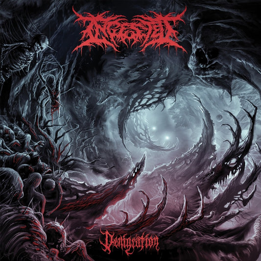 INGESTED - Denigration - Marbled Red Vinyl