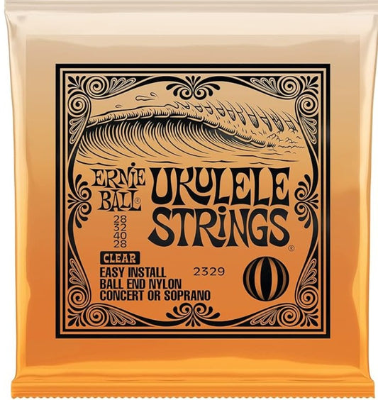 Ernie Ball Concert/Soprano Nylon Ball End Ukulele Strings Clear