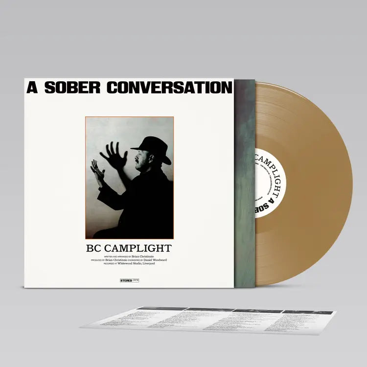 BC Camplight A Sober Conversation - LTD Gold Vinyl with hand signed print